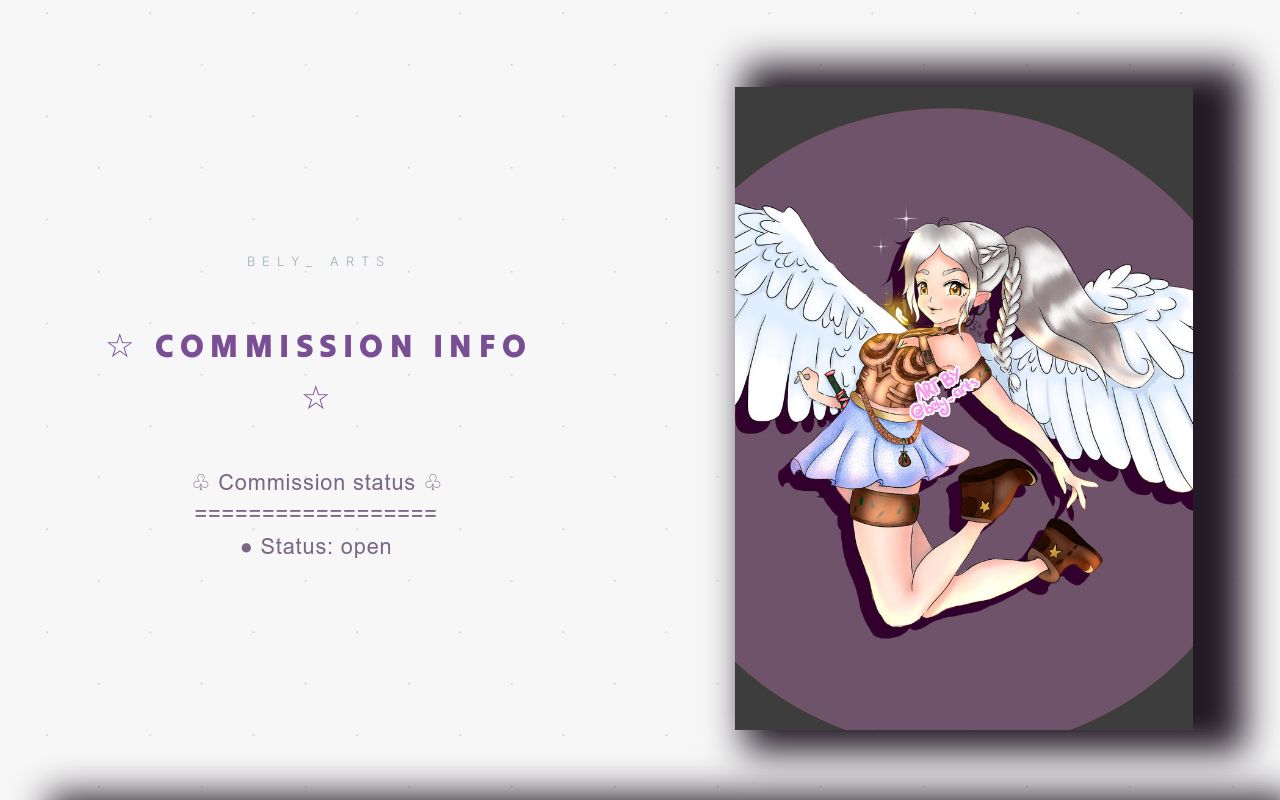 Commissions info